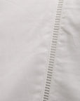 Como Ladder Stitch Cotton Sateen Sheet Set - White