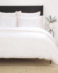 Langston Bamboo Sateen Duvet Cover Set - Sand