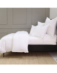 Langston Bamboo Sateen Duvet Cover Set - White