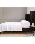 Sheena Bamboo Sateen Sheet Set - White