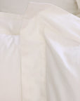 Classico Hemstitch Cotton Sateen Duvet Cover Set - Ivory