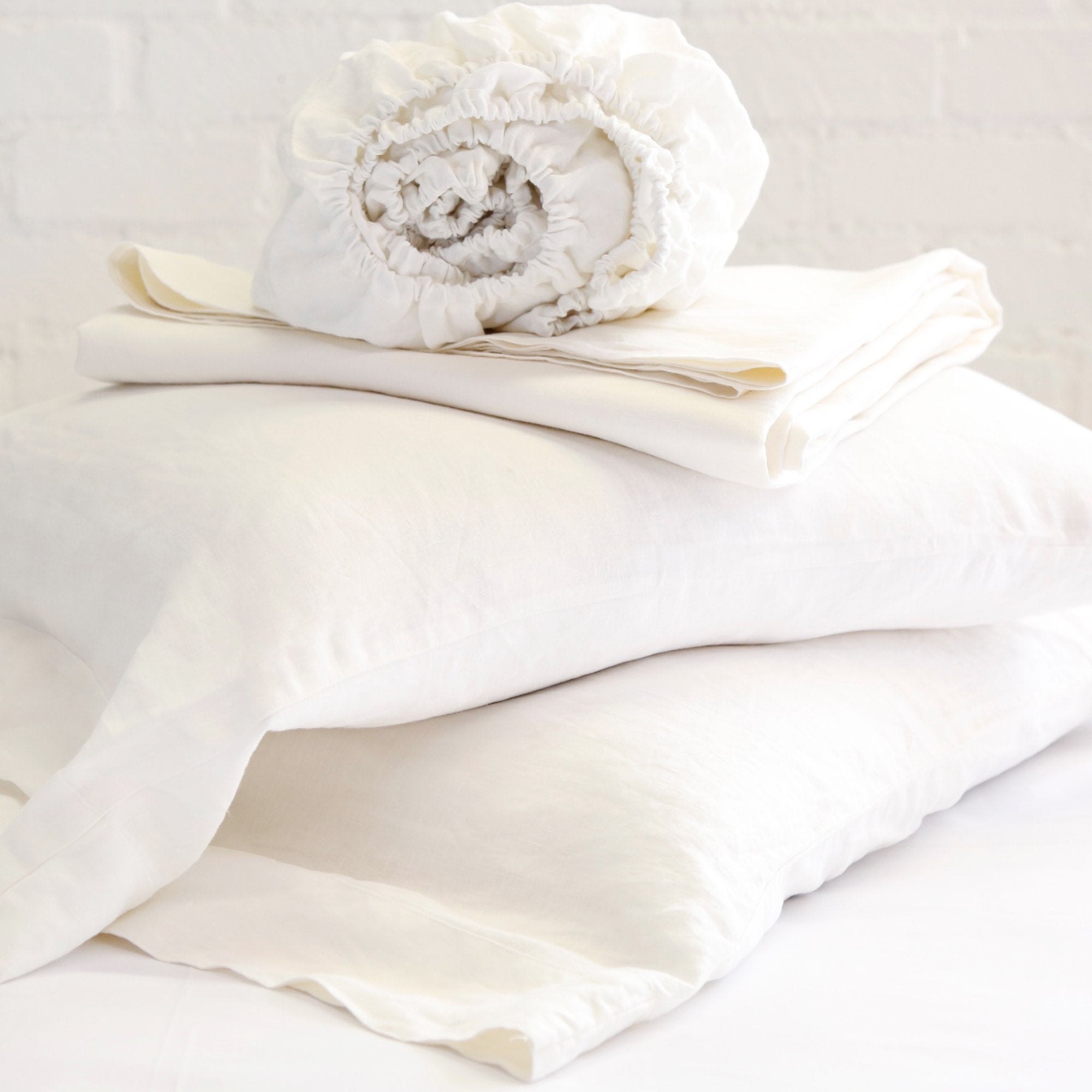 LINEN SHEET SET - CREAM-Pom Pom at Home