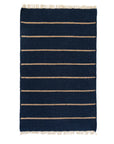 WARBY HANDWOVEN RUG - NAVY-Pom Pom at Home