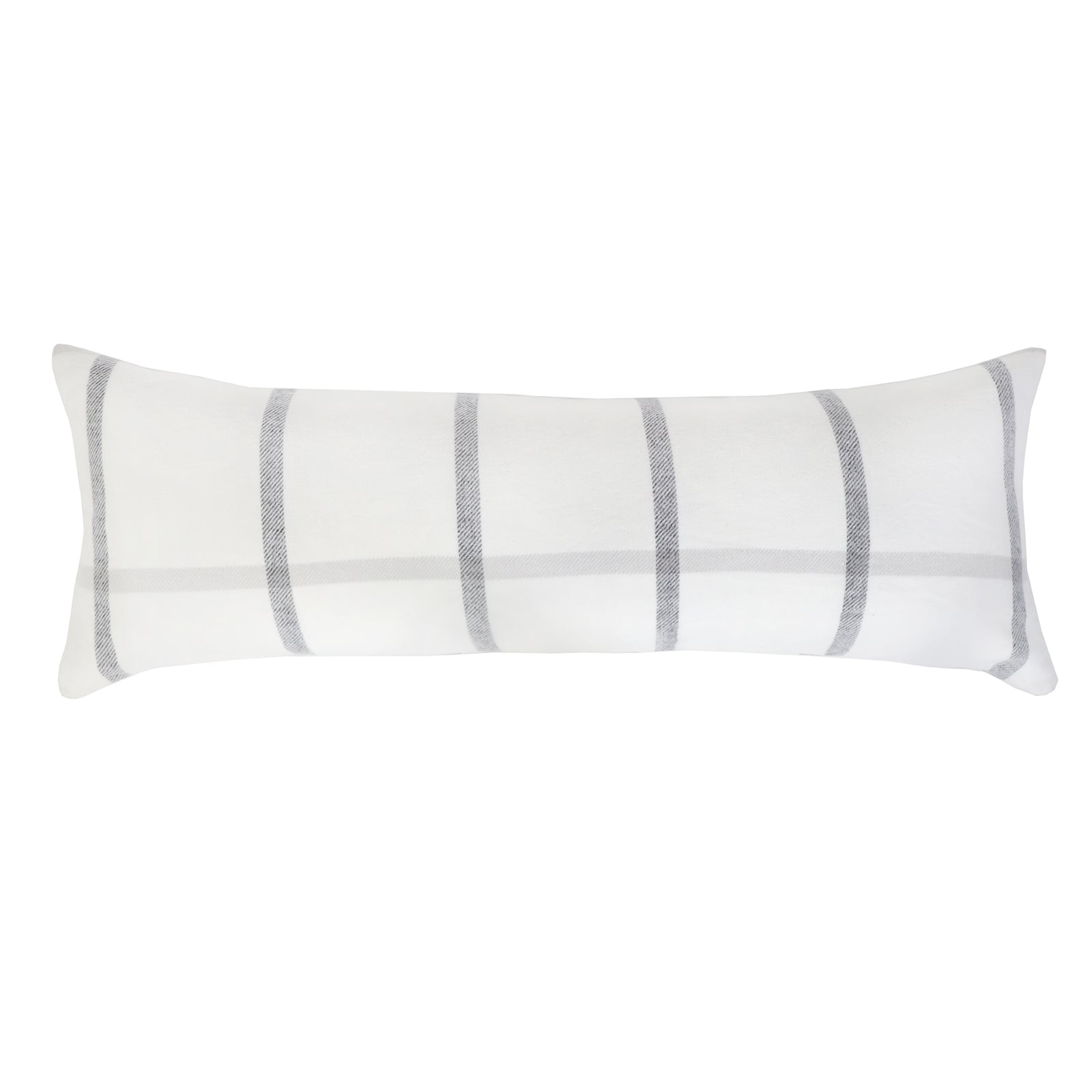 Copenhagen Pillow 14&quot; X 40&quot; With Insert - White/Grey