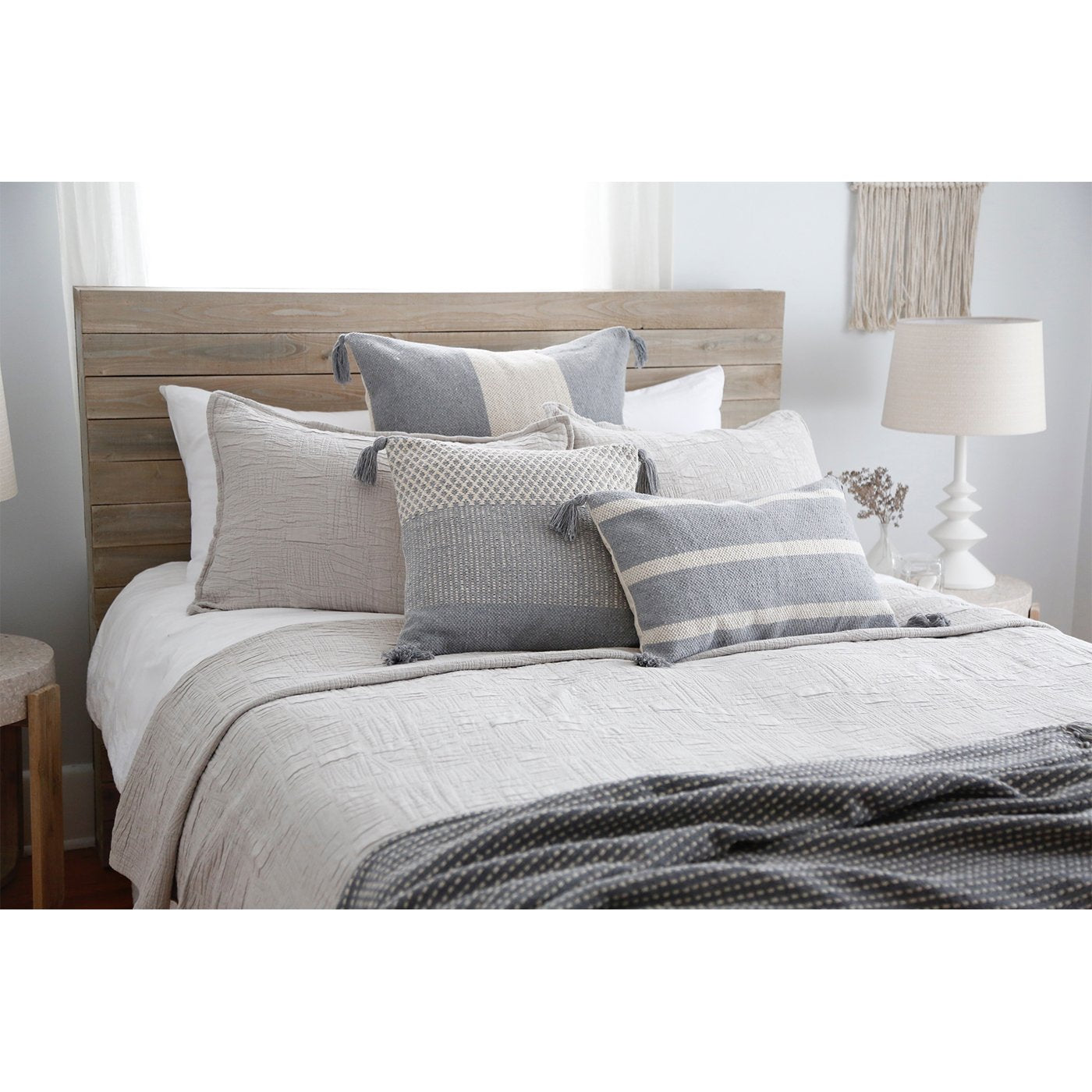 Harbour Matelasse Collection - Taupe-Pom Pom at Home