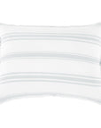 JACKSON BIG PILLOW 28" X 36" WITH INSERT - WHITE/OCEAN-Pom Pom at Home