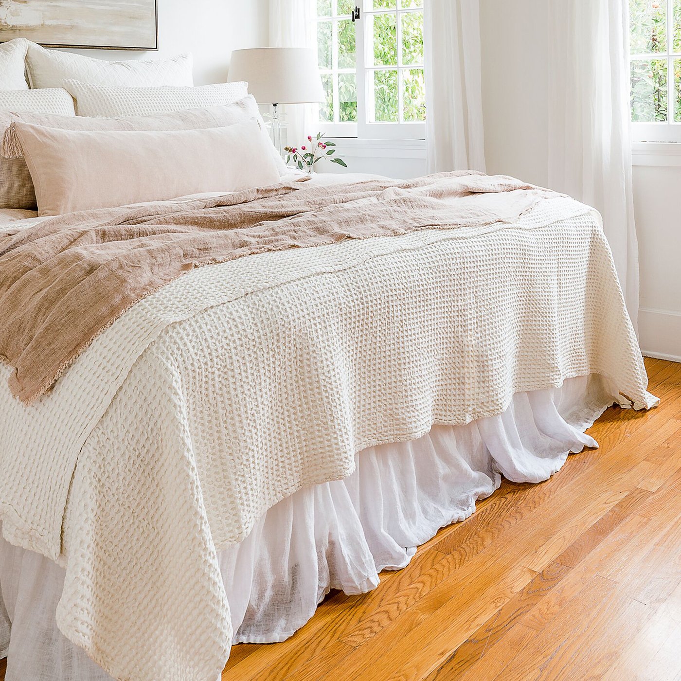 Zuma Blanket Collection - Cream-Pom Pom at Home